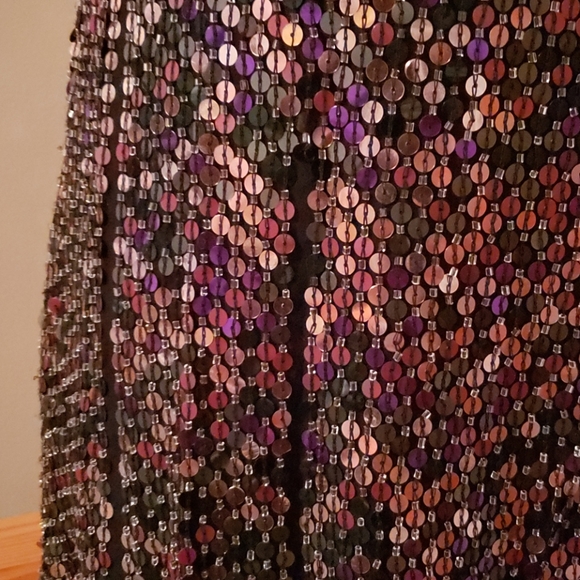 Parker multy colored hand sequined coctail dress - Picture 5 of 10